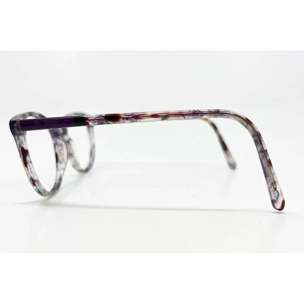 Flower Eyeglasses Womens Purple Tortoise Dahlia 6052 518 53-18-140 53mm